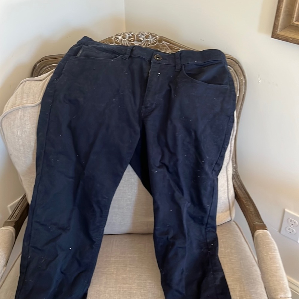 Perry Ellis mens navy blue dress pants